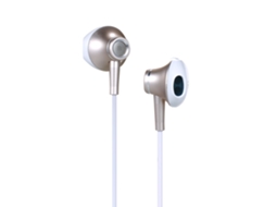 Fones De Ouvido Intra-auriculares Com Fio Onda Com Controle De Música, Bobina Móvel, Rosa Dourado