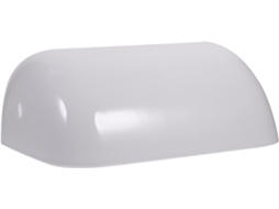Abajur De Mesa Vintage Em Vidro Branco Claro