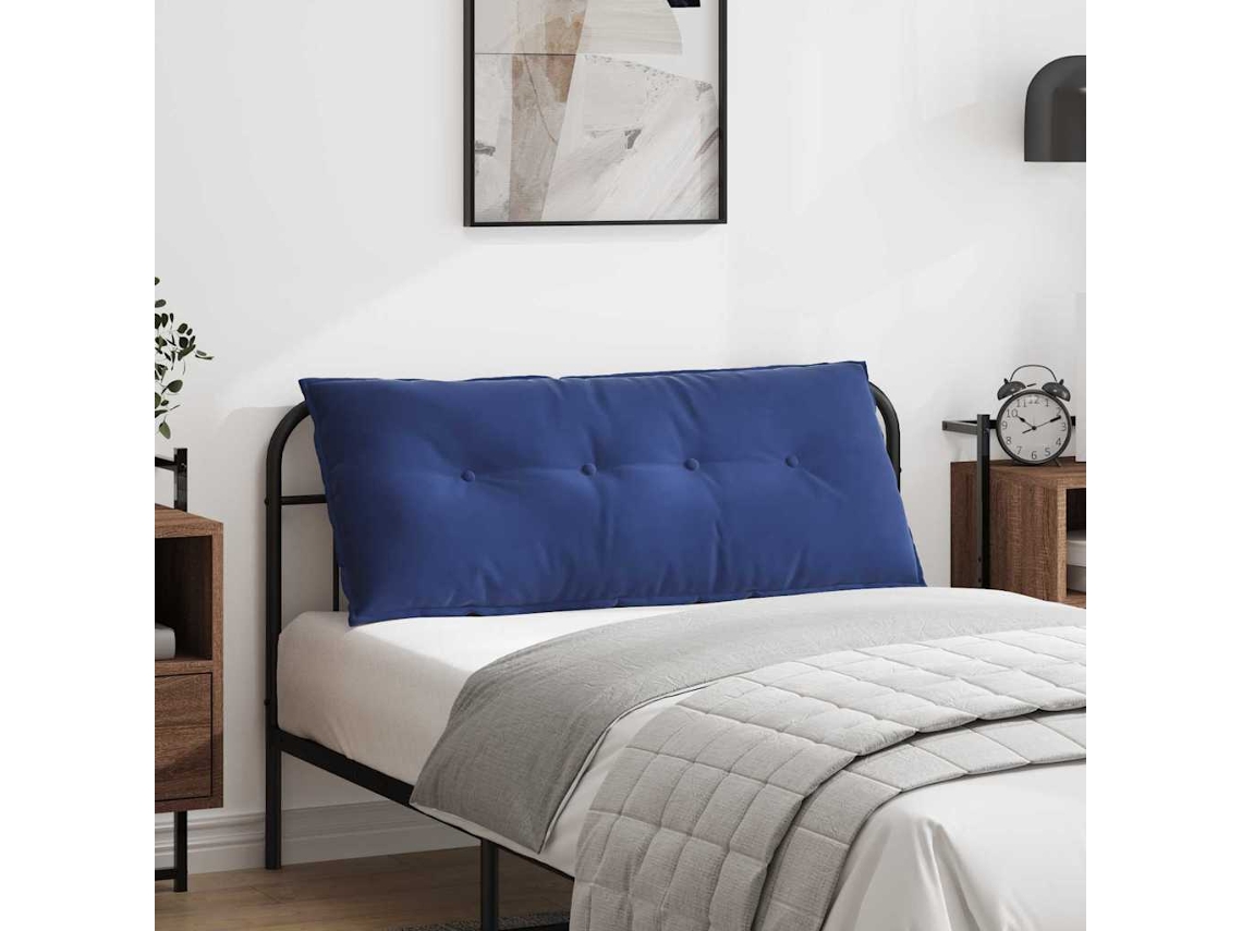 Vidaxl Travesseiro Para Costas Azul Polícia 120 X 50 Cm