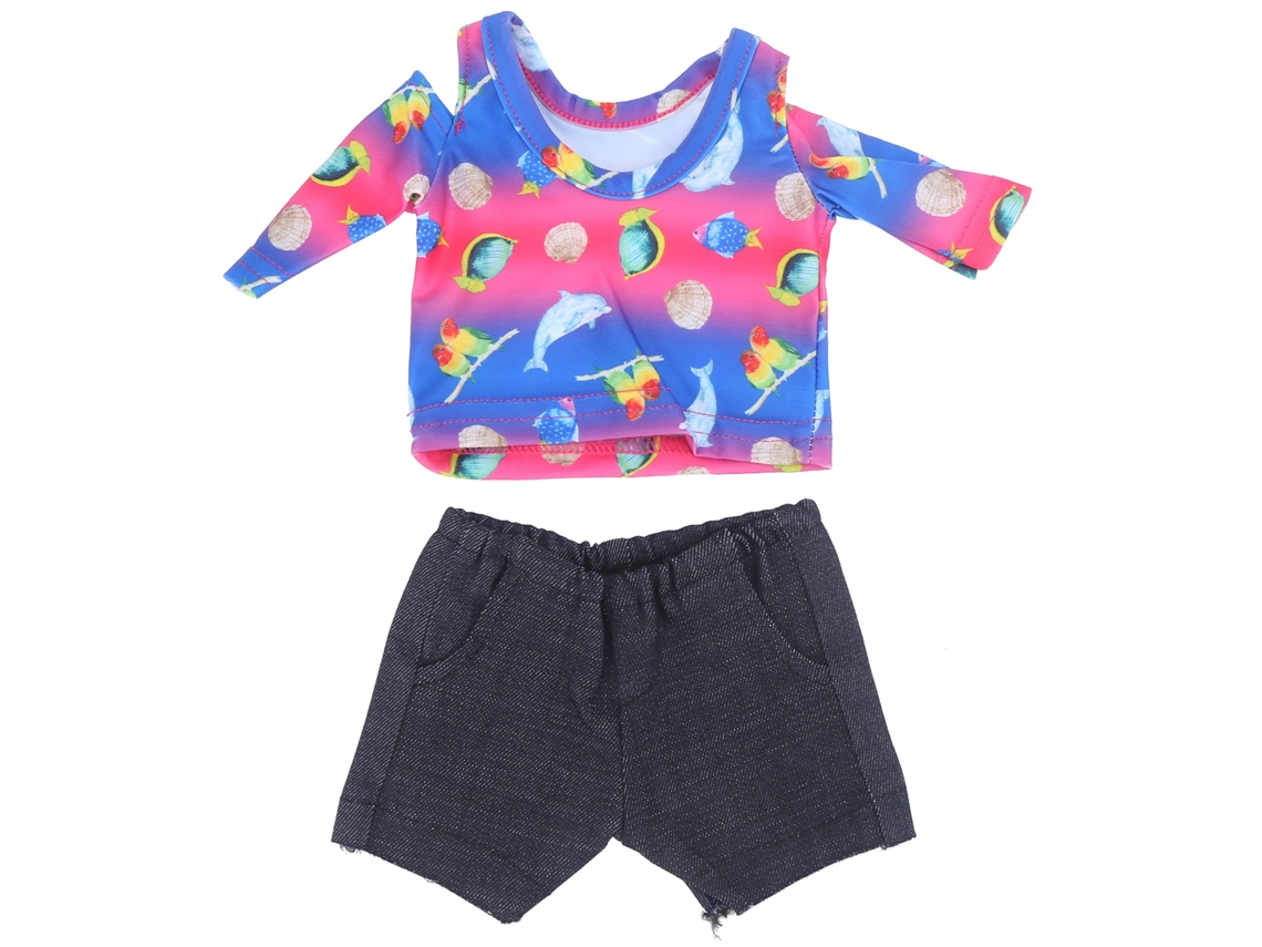 Ats roupas para Bonecas de 18 Polegadas, Traje de Exercício, Presente de Aniversário para Crianças (qd18032)