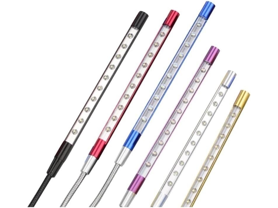 Luminária De Led Para Laptop Jiurui, Proteção Para Os Olhos, Luz De Leitura Led Usb 5v, Luzes Noturnas Flexíveis, 6 Cores
