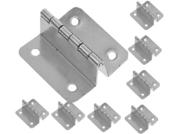 Dobradiças De Aço Inoxidável Para Armário, Modelo Bi-fold, 8 Peças,