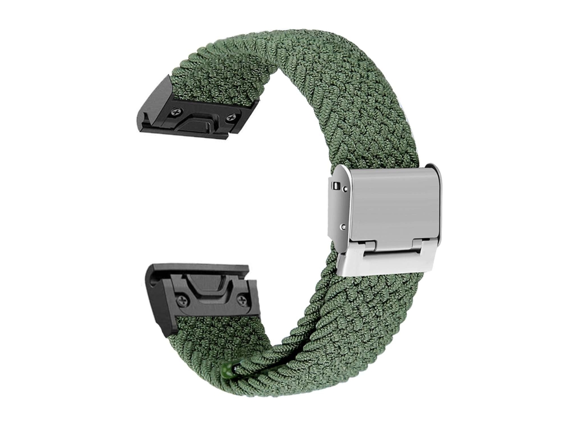 Bracelete Pulseira Entrançada Flexível para Garmin D2 Delta Verde