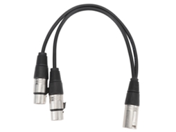 Cabo Mali Divisor Y Xlr Macho para Duas Fêmeas, Microfone