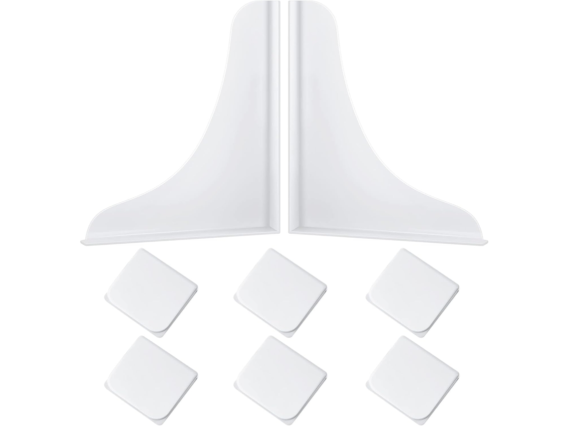 Conjunto De 8 Peças Prendedores Para Cortina Chuveiro E Forro Box,