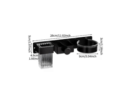 Suporte de Parede para Secador Cabelo, Organizador Chapinha Banheiro, Adesivo Cab Elo e Escova Cabelo. GOKOCO