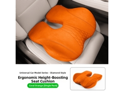 Almofada de Assento com Aumento de Altura de 5 Cm da General Motors HENTEN HOME Suporte Ergonômico Laranja