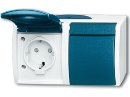 Busch Jaeger 20/2 Ebw 53 soquete Cee 7/3 azul branco Busch Jaeger (2084 0 0720)
