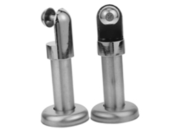 Suporte para divisória de banheiro em aço inoxidável de 2 peças, acessórios robustos para divisórias de banheiros públicos.