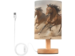Luminária De Cabeceira Led Para Quarto, Luminária De Leitura Com Portas Usb E Cúpula Tecido Para Sala Estar, Dormitório