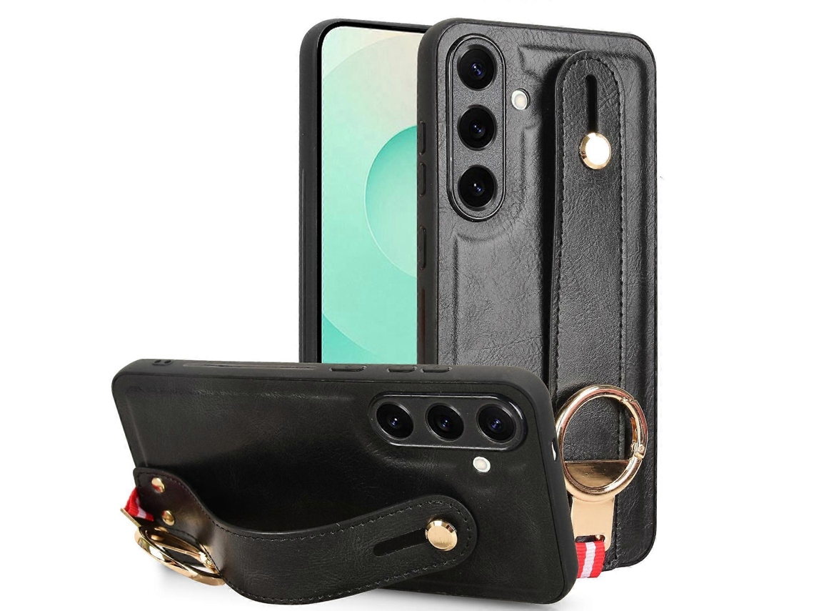 Capa De Celular Com Pulseira De Couro