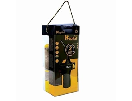 Pacote de tocha KAPITAL KT737P KT737 com 2 cartuchos de gás MAP-PLUS KAPITAL