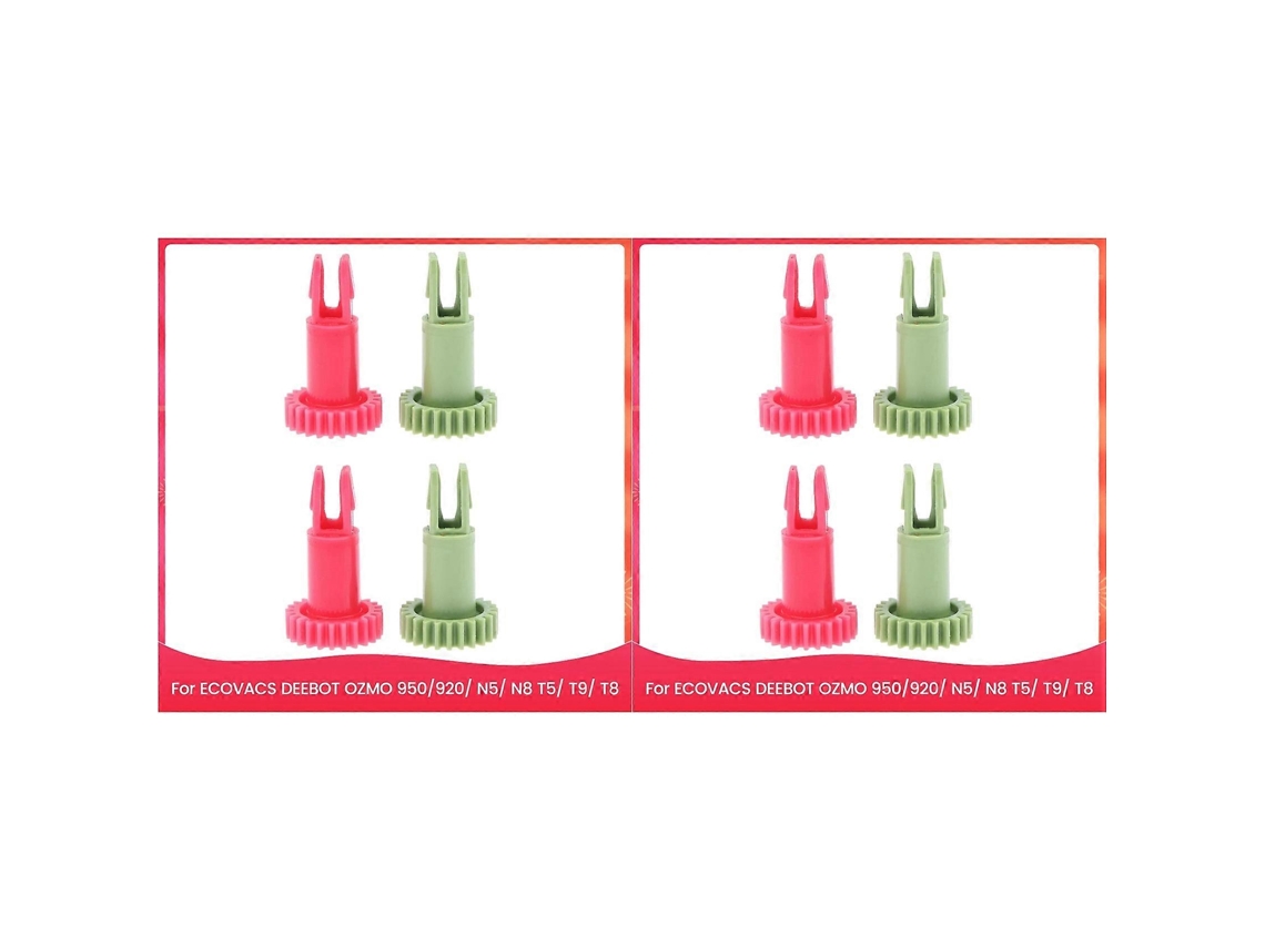 8x Engrenagem De Encaixe Do Motor Da Escova Lateral Para Aspirador Robô Ecovacs Deebot Ozmo 950/920/ N5/ N8 T5/ T9/ T8 - Peças De Reposição