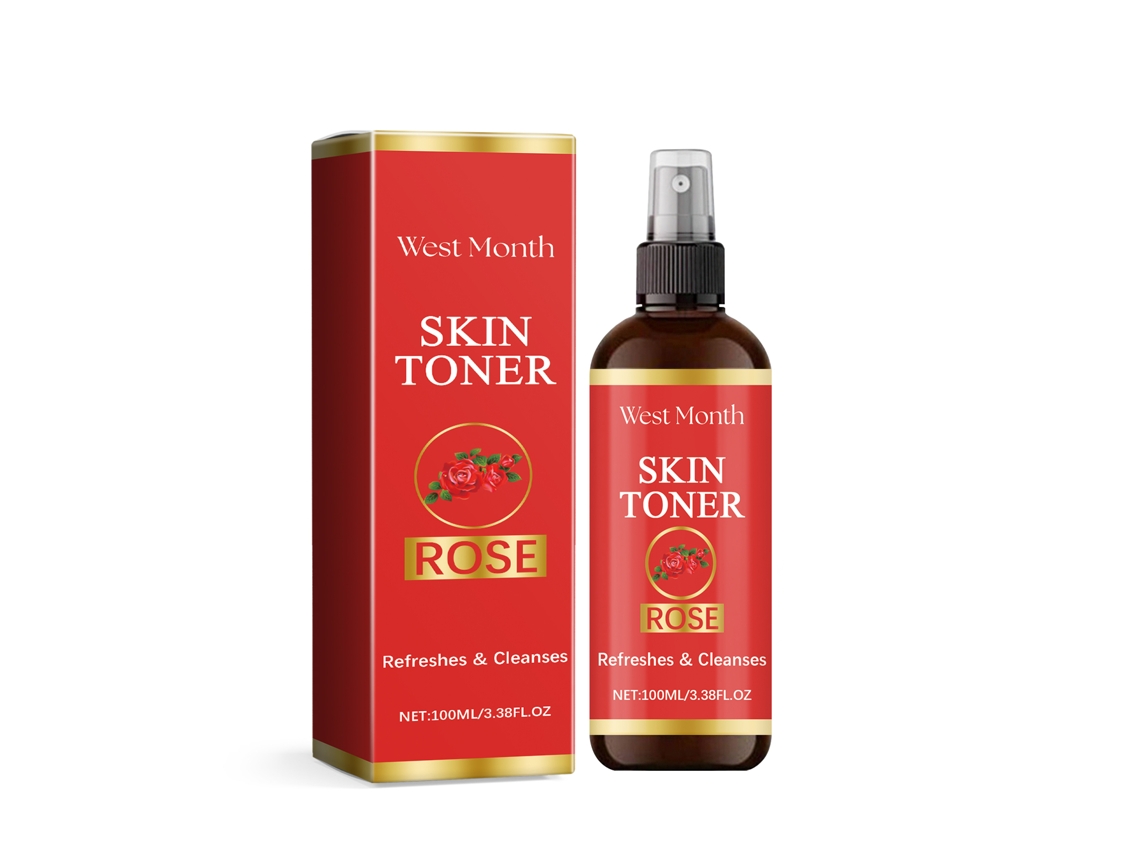 Toner Spray Com Extrato De Rosa Para Pele