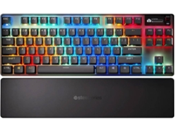 Teclado STEELSERIES Apex Pro TKL Gen 3 (Outlet Caixa Aberta - Wireless - Mecânico - Inglês - RGB - Preto)