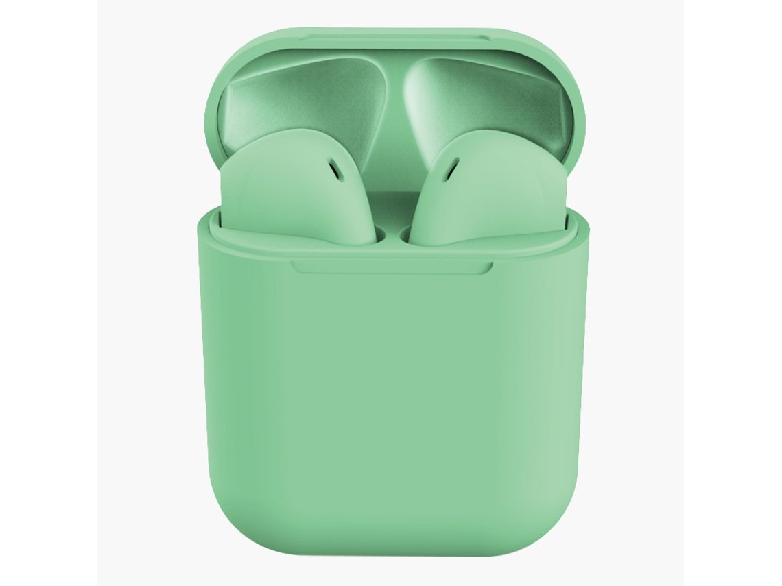 Auriculares Bluetooth True Wireless 5.0 Hifi Controle de Toque com Caixa de Carregamento para Smartphone Verde
