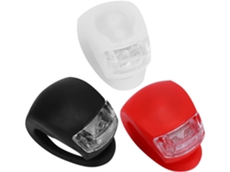 Conjunto De 6 Luzes Led Para Bicicleta, Feitas Silicone, À Prova