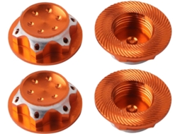 Conjunto De 4 Calotas De Liga De Alumínio Cnc De 17 Mm Antiderrapantes