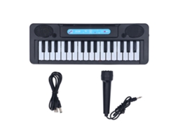 Primerox teclado de Piano Infantil 31 Teclas Portátil com Microfone para Crianças Iniciantes 3 6 Anos