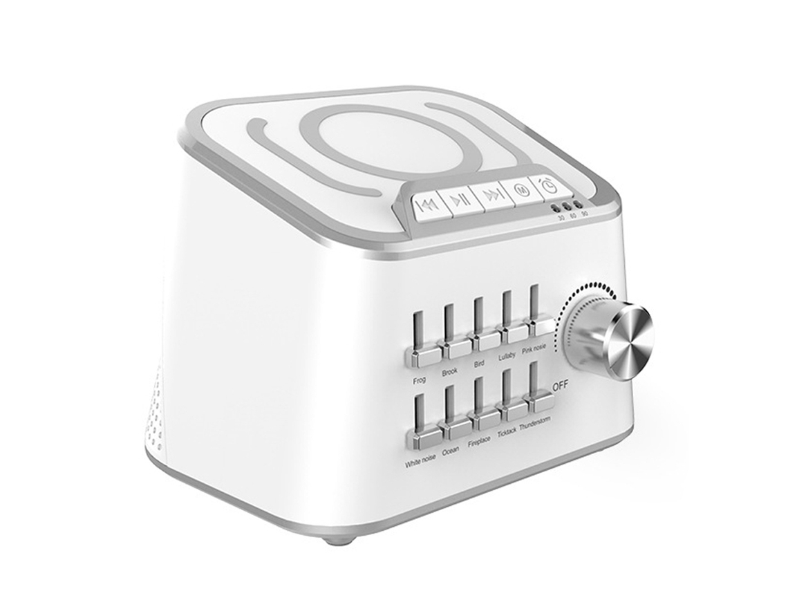 Yuru máquina de sono BT 3.0 Hifi com 3 configurações de tempo e 10 sons naturais | S/MARCA
