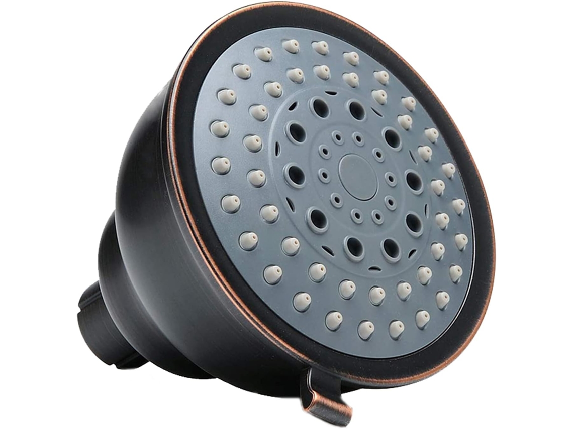 Chuveiro De Teto 10 Cm (4 Polegadas), Com 5 Configurações Pressão, Fixo, Bicos Silicone