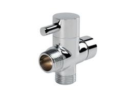Válvula Tee Universal em Latão Maciço G1/2", Cromada, compatível com Chuveiro Fixo e Ducha Manual | S/MARCA
