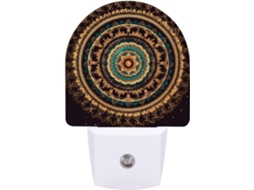 Luminária De Parede Com Design Mandala E Sensor Led Light Quarto, Banheiro, Corredor, Mesa De Cabeceira, Adequada