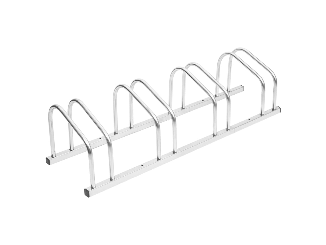 Vidaxl Suporte Para 4 Bicicletas Aço Galvanizado