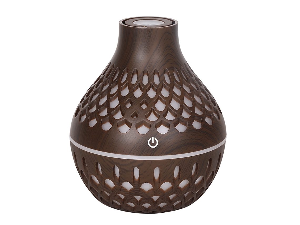 Perfumador, Vaso De Madeira Escura Oco*