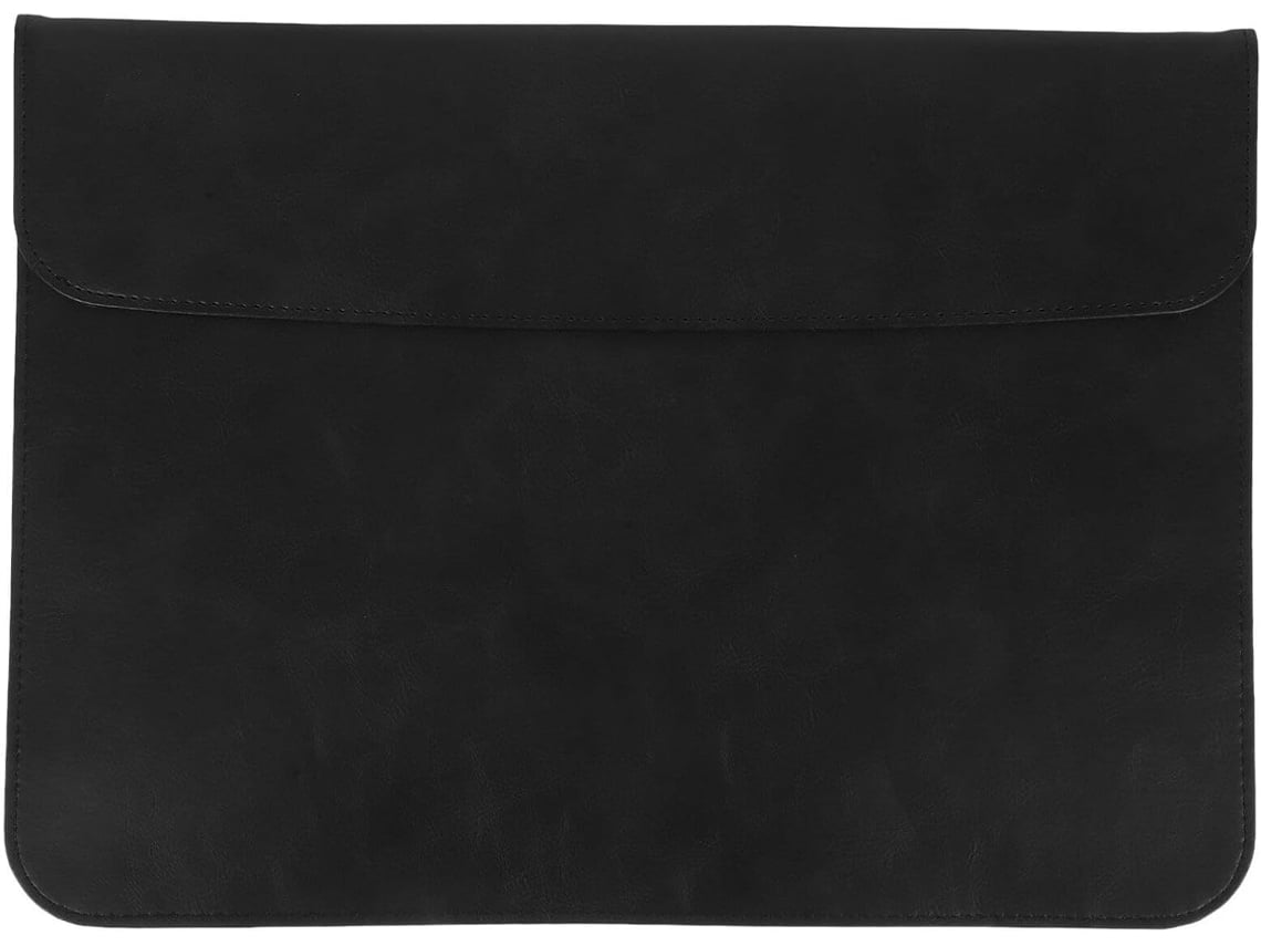 Capa Fina De Couro Para Laptops De 13,3/14 Polegadas - Preta