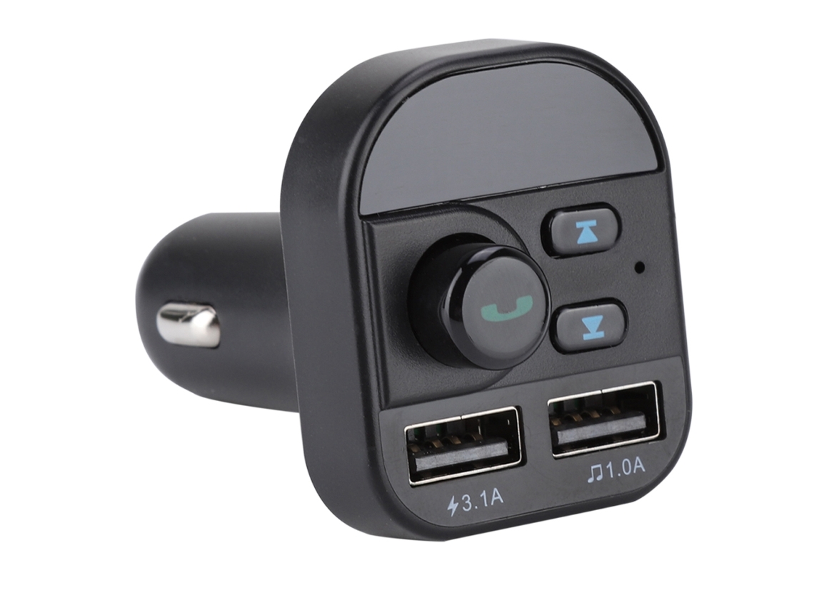 Aetheria transmissor Fm Bluetooth V5.1 Carro com Reprodutor Mp3 e Carregador Usb Dual 5v/2.1a Handsfree