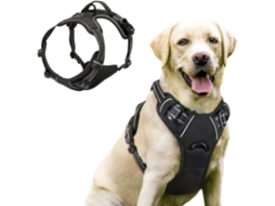 Arnés Antitirones Acolchado Para Perro Pequeño, Talla S (negro)