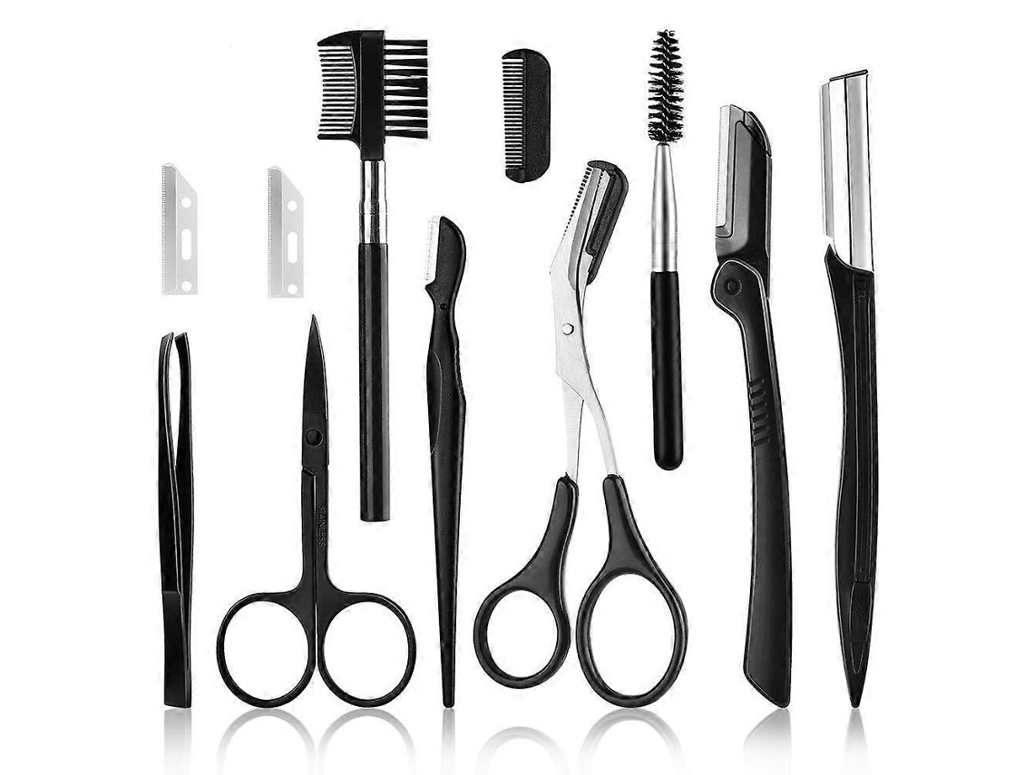 Navalha Para Sobrancelhas, Kit 11 Em 1 Para Sobrancelhas, Esfoliante Multiuso Hengjian