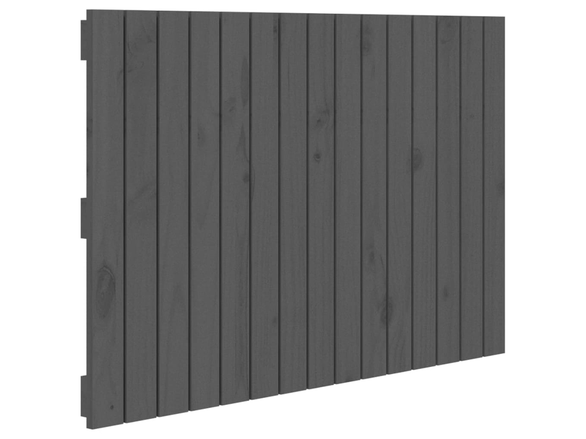 Cabeceira de Parede Madeira de Pinho Maciça Cinza MAISON EXCLUSIVE (95,5x60 cm)