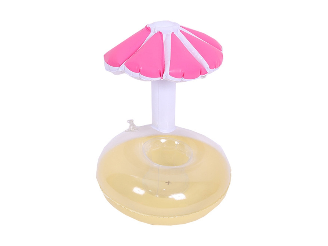 Suporte De Bebidas Flutuante Inflável Para Piscina, Banheira E Exterior, Cor Vermelha