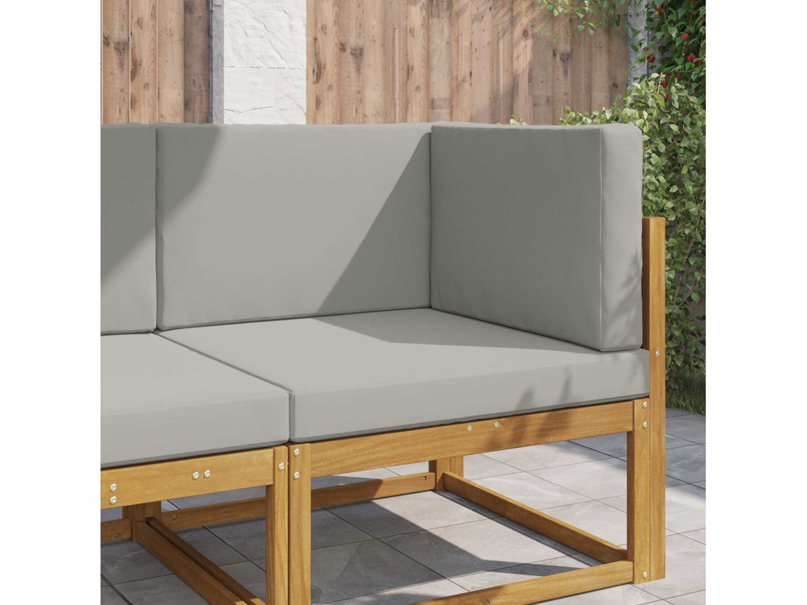Vidaxl Almofada Para Sofá Externo Poliéster Cinzento 80 X 80 Cm