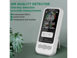 Detector De Qualidade Do Ar Pm2.5 Hcho Tvoc Com Temperatura E Umidade Para Lar, Escritório E Carro