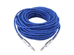 Aetheria cabo de Áudio Estéreo 6.35mm Macho para Macho 20m para Guitarra Elétrica e Mixer