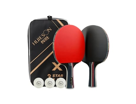 Fornnerg 2 peças profissional tênis de mesa iniciante conjunto de raquete de madeira esportes ping pong bat unikm