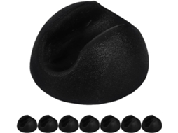 Protetores De Pés Mesa E Cadeira, 8-unidades, Pvc Preto, Hemisféricos, Antiderrapantes, Para Móveis Diy E Limpeza De