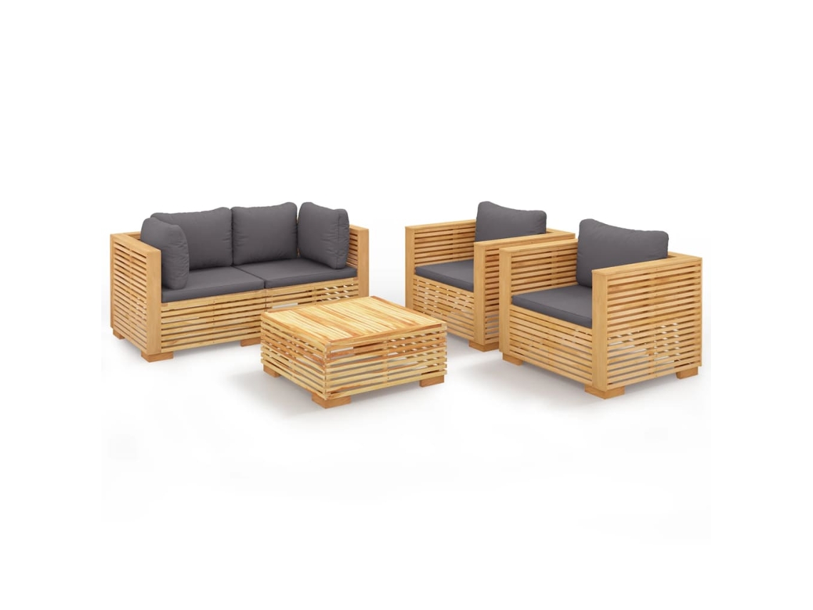 Garden Lounge Set, Garden Lounge Sets Vidaxl Marrom Teca (n/a)