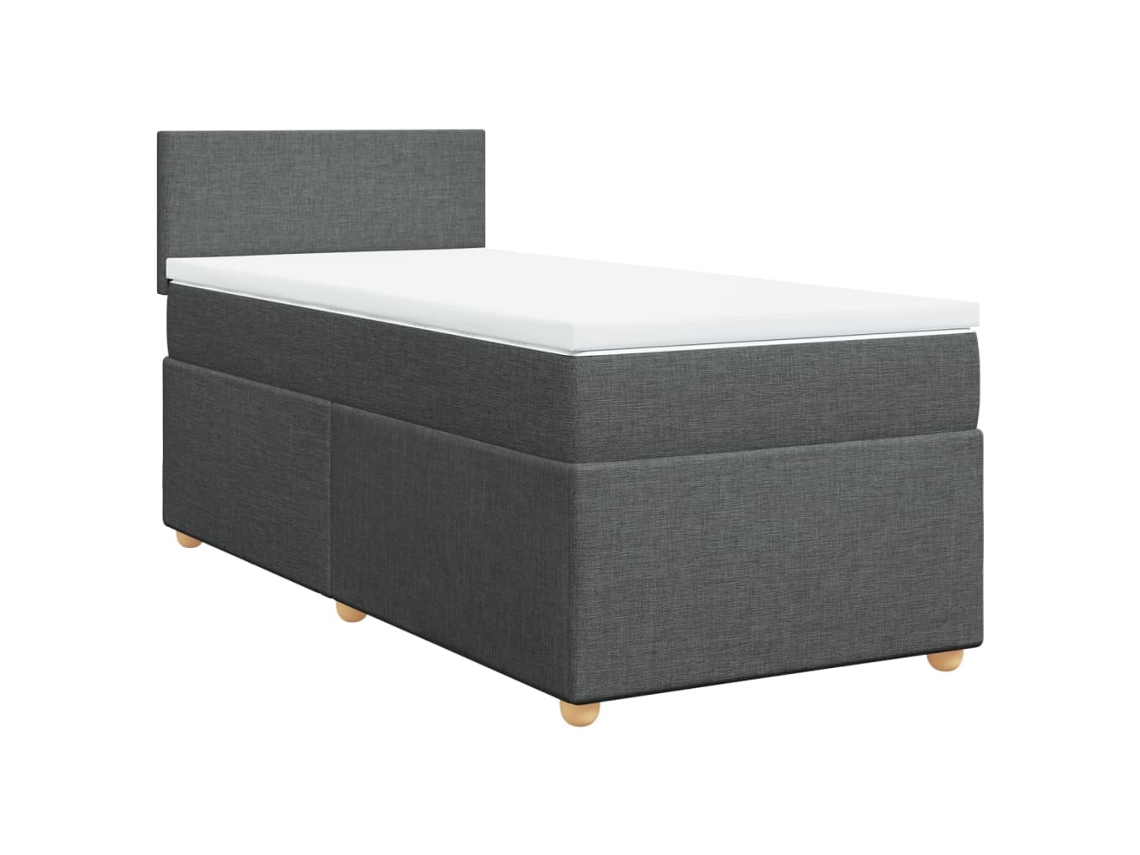 Box Spring Bed, Box Spring Beds Vidaxl Cinzeto Tecido (100 X 200 Cm)