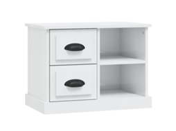 Mesa de Cabeceira 60x35,5x45 cm Branca Brilhante MAISON EXCLUSIVE