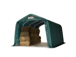 Tenda Robusta Para Forragem 3,3x4,8 M Lona Extremamente Resistente Pvc 2300n Para Pisos De Betão, Verde Toolport