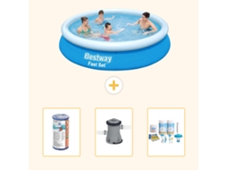 Piscina Bestway Fast Set Redonda 244x61 Cm 4 peças S22622 BESTWAY