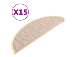 Carpet Stair Tread, Carpet Stair Treads Vidaxl Branco Polipropileno (56 X 17 X 3 Cm)