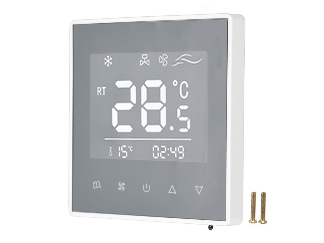 Laxiscreed Termóstato De Ar Condicionado Com Ecrã Tátil Lcd Compatível Com Ac220v
