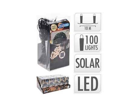 Guirlanda Led Branca Quente Ip44 Solar 5m Básico Basics