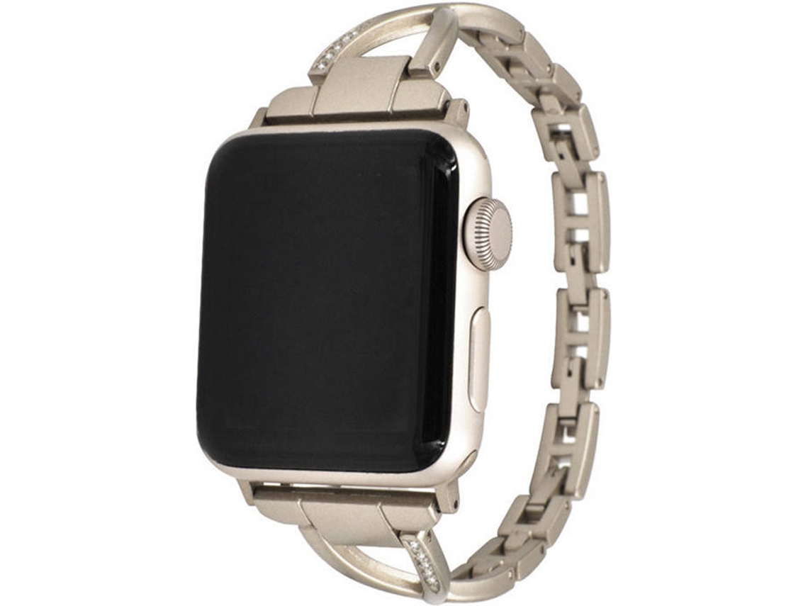 Bracelete Apple Watch 42 mm WJS Metal Dourado