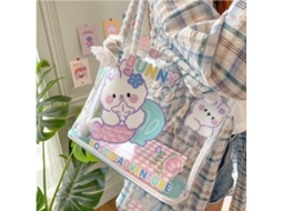 Bolsa Térmica Transparente de Couro com Alças para Mulheres